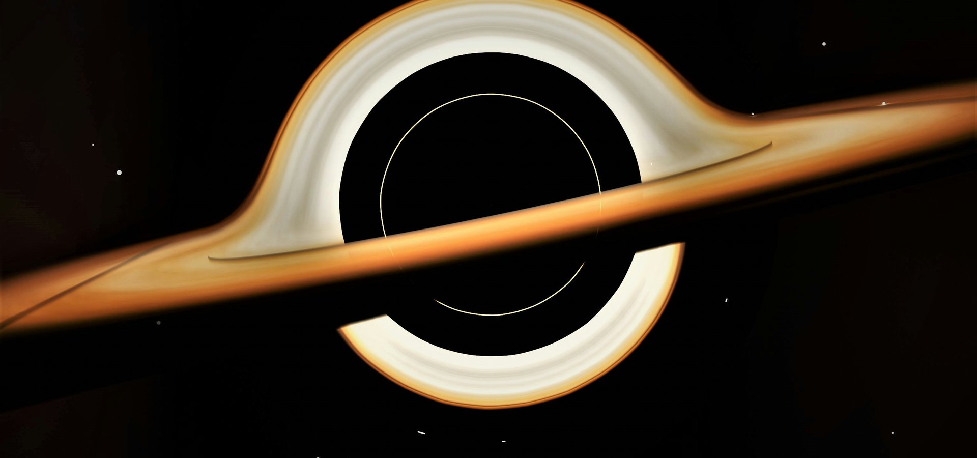 Data streams fading into void visualization